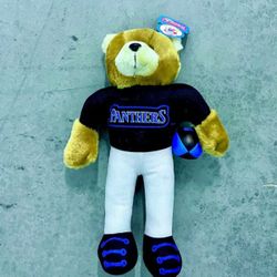 Vintage 1992 Good Stuff NFL Carolina Panthers Bear Plush 12"