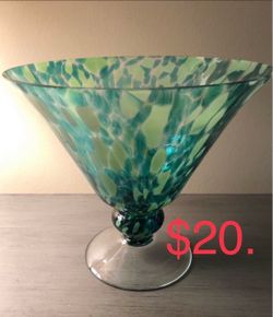 Make Offer! Glass Hand Blown Art Piece Vase