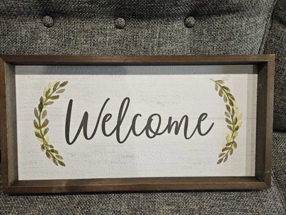 Welcome sign