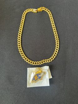 Baltimore Ravens 24 inch chain and pendant