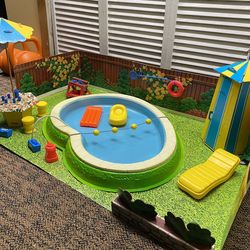 Vintage Pool & Cabana Set