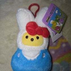Hello Kitty Peeps Keychain/clip
