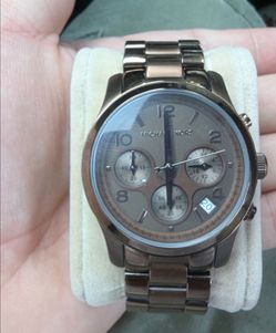 Mk brown tone woman's watch