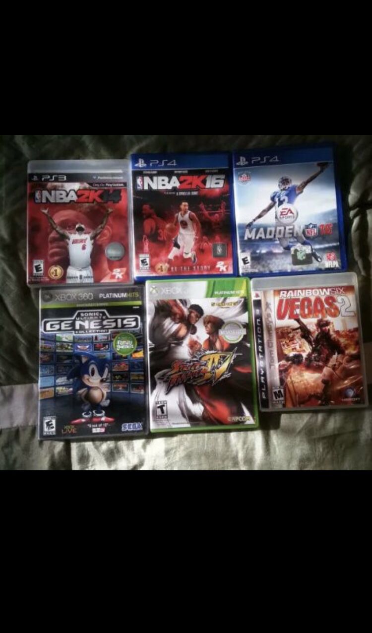 PS3, PS4, XBOX360 Games GREAT Condition
