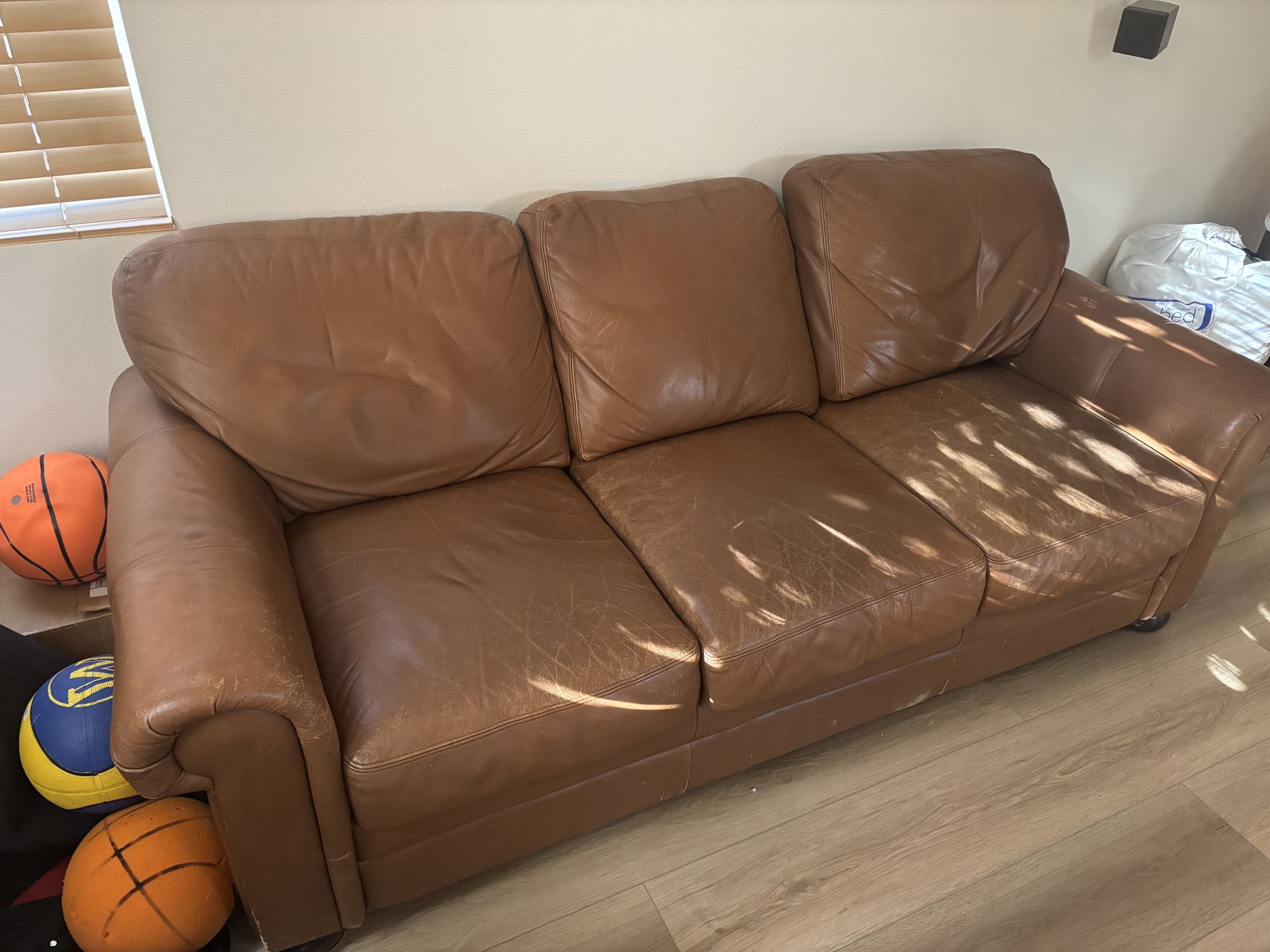 Leather Couch Sofa