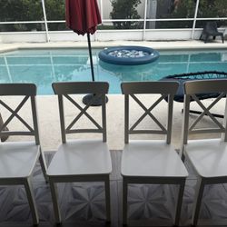 White IKEA Chairs