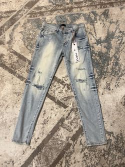 Purple jeans