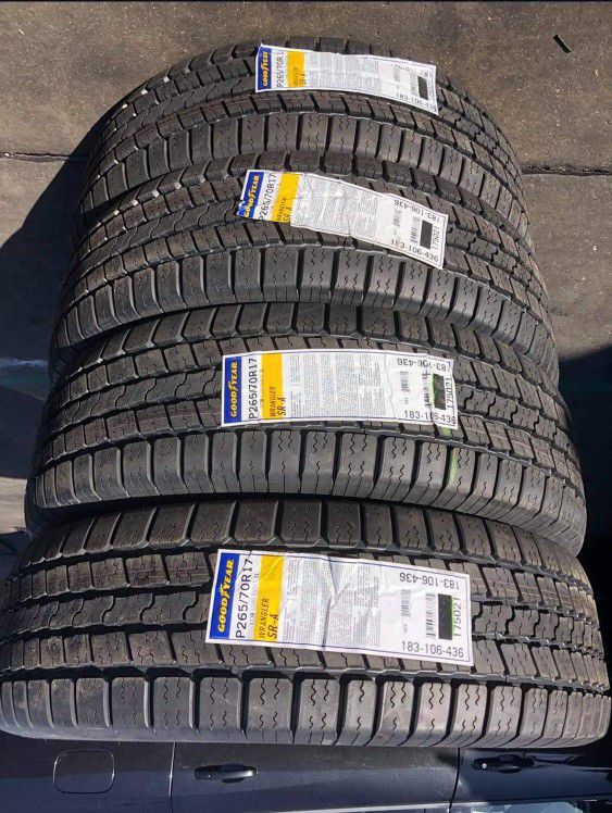 265/70r17 Goodyear Wrangler SR-A Set of New Tires Set de Llantas Nuevas for  Sale in La Mirada, CA - OfferUp