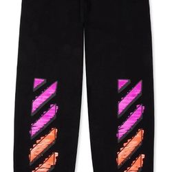 Off White Slim Fit Marker Track Sweatpants