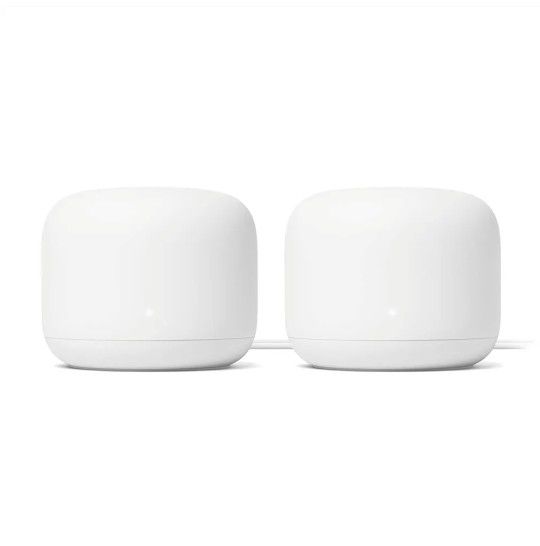 2 Pack Google Nest Wifi - Home Wi-Fi System - Mesh Router for Wireless Internet