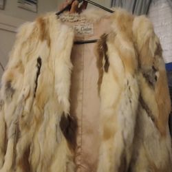 VINTAGE 70's FUR COUTURE SMALL RABBIT FUR JACKET