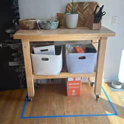 Wooden Kitchen Storage Island 