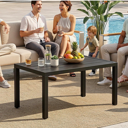 Outdoor Metal Coffee Table, 36 in