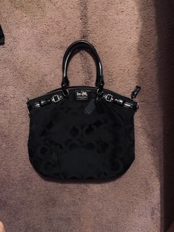 Coach Black Satchel Handbag