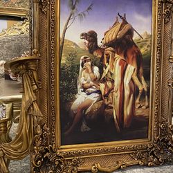 Very beautiful Gorgeous art picture with the candleholders matching