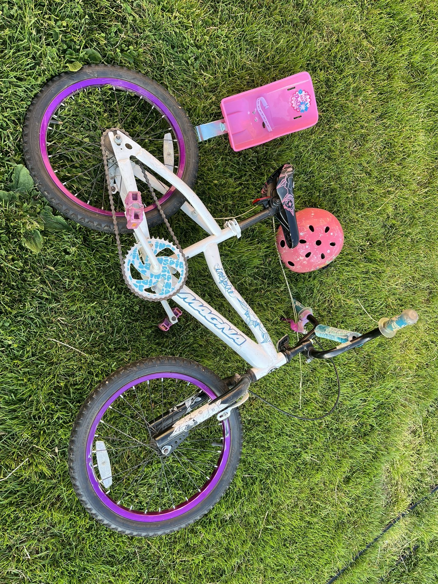 Girls Bike With Doll Seat