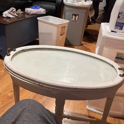 Glass End Table 23x16