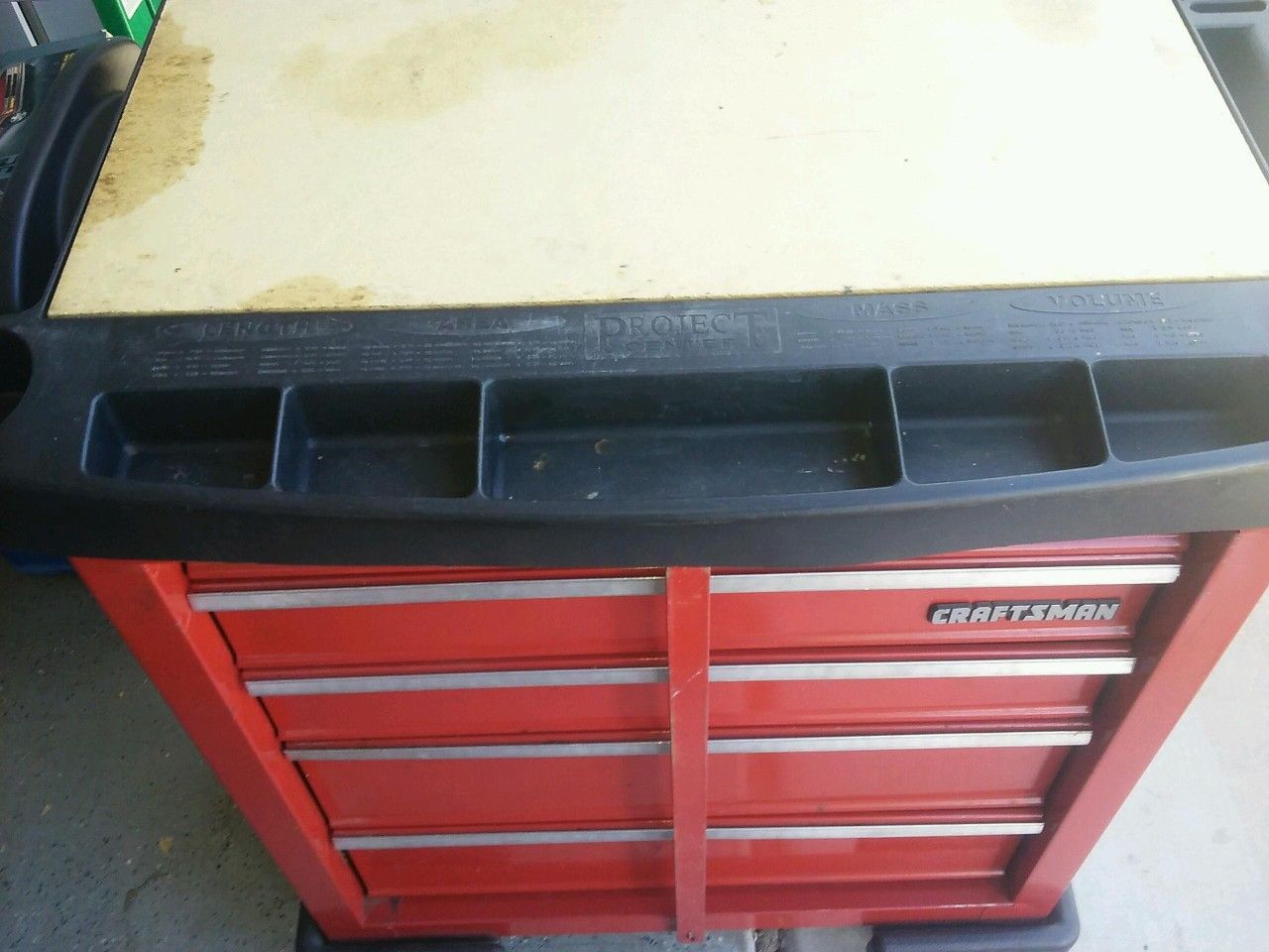 CRAFTSMAN PROJECT CENTER 5 DRAWER ROLLING TOOL BOX for Sale in Surprise