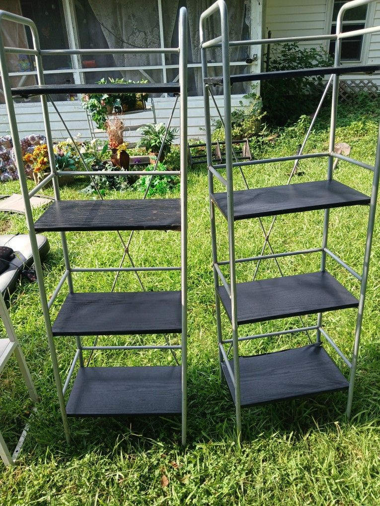 2 Black Shelves