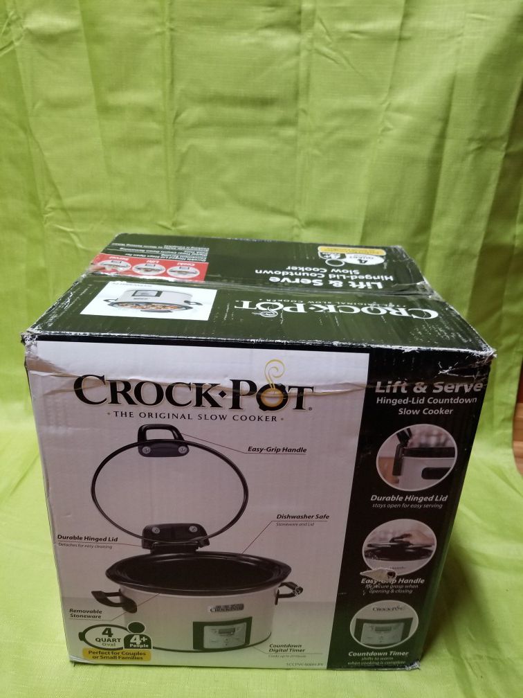 Crock-Pot® One Touch Control 4.5-Quart Lift & Serve Hinged Lid