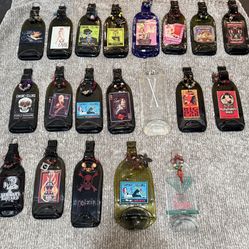 Recycled Wine Bottle Spoon Rest,  Serving Tray, or decor hooks attached.