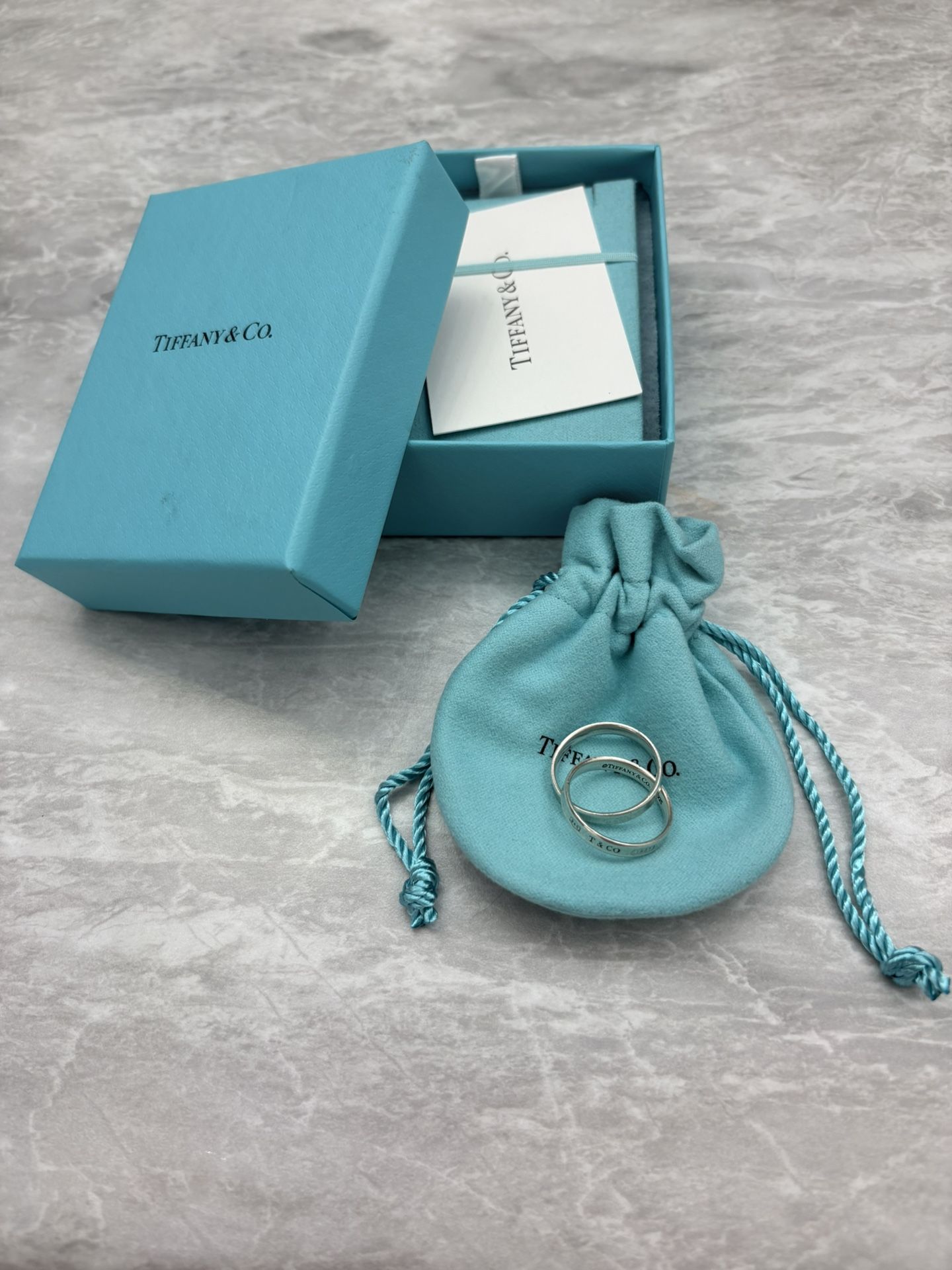 AUTHENTIC Tiffany & Co. 1837® Interlocking Circles Ring in Sterling Silver