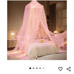 Pink Bed Canopy Brand New