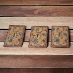 autumn Tapestry ceramic light switch covers