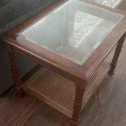 Antique Wooden End Table 