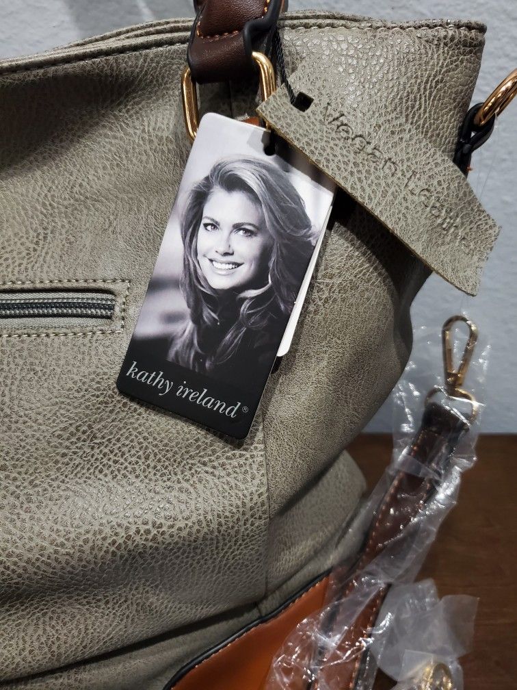Kathy Ireland Vegan leather handbag New Jewelry Accessories