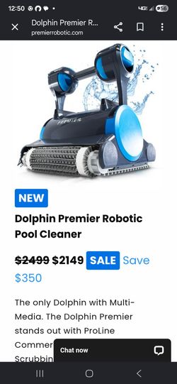 NEW
Dolphin Premier Robotic Pool Cleaner 2025 Model