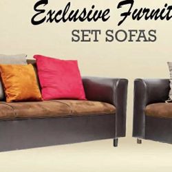 Sofa Set Brown Color 