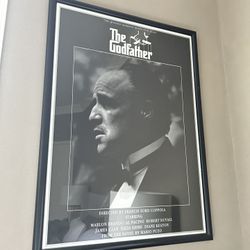 Godfather Movie Poster W/ Frame Included