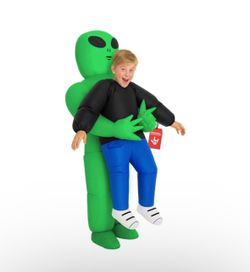 New Morph Kids Alien Costume, Inflatable Alien Kids, Aliens Blow Up Costumes