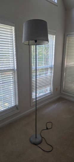 Modern Floor Lamp with Fabric Shade