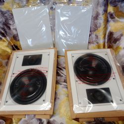 New 6.5in In-Wall Speakers. Breathe Audio BA6501. 100watts. 4 Speakers /2 Pair