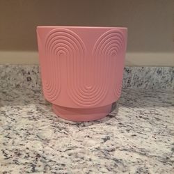 New, Flower Pot, Pot, Wave, Dusty Pink, Decoration, Trendy, Plants, Pink, Home Decor