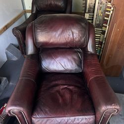 leather chairs living room
