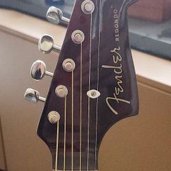 Fender Redondo dreadnought/ acoustic an electric guitar.