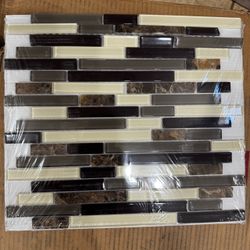 American Olean Chateau Emperador Glass & Stone Mosaic Tile