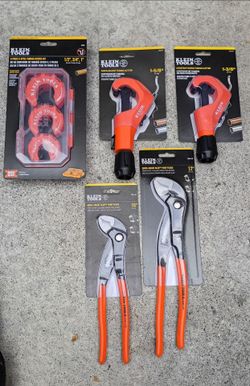 Klein Tools plumbers bundle plumber plier wrench pliers wrenches
