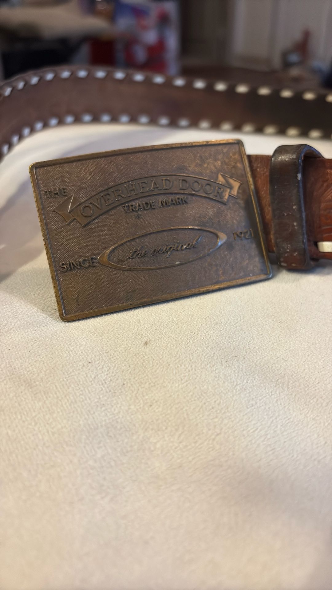 The Overhead Door Leather Belt