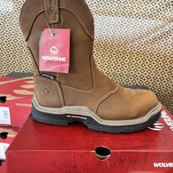 WOLVERINE STEEL TOE WATERPROOF BOOTS SIZE 12 Only