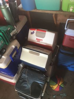 Coleman and igloo Coolers