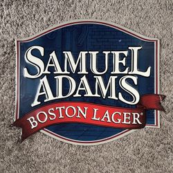 Metal Beer Sign - Samuel Adams