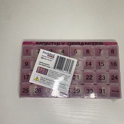 PROMED/Monthly Pill Organizer~32 compartments/New~Fuchsia