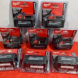 Milwaukee M18 High Output  XC6.0  Battery Pack ($90 Each)