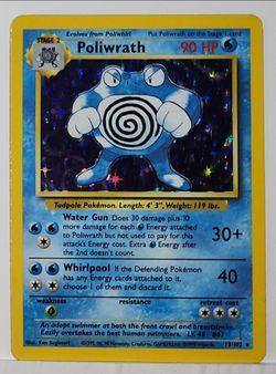 Pokémon Poliwrath Holo $20