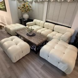 6pc Leather Sofa