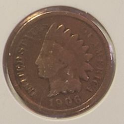 1906 Indian Head Cent AU

